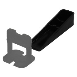 BASE LIVELLANTE CON FERITOIA PER CUNEO fuga 1,0 mm - colore grigio (CF 1)