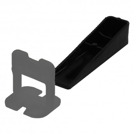 BASE LIVELLANTE CON FERITOIA PER CUNEO fuga 1,0 mm - colore grigio (CF 1)