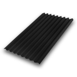 LASTRA BITUMATA MONOSTRATO COLORATA 'BASE' colore nero - cm. 85,5 x 200 (PZ 1)