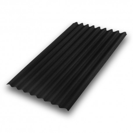 LASTRA BITUMATA MONOSTRATO COLORATA 'BASE' colore nero - cm. 85,5 x 200 (PZ 1)