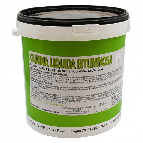GUAINA BITUMINOSA LIQUIDA kg. 18 - nera (PZ 1)
