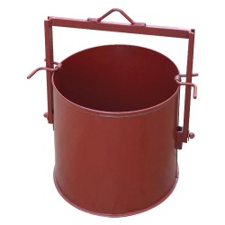 SECCHIONE PORTACALCE CILINDRICO Lt. 90 Ã¸ 47 x H 47 x H tot. 66 (PZ 1)