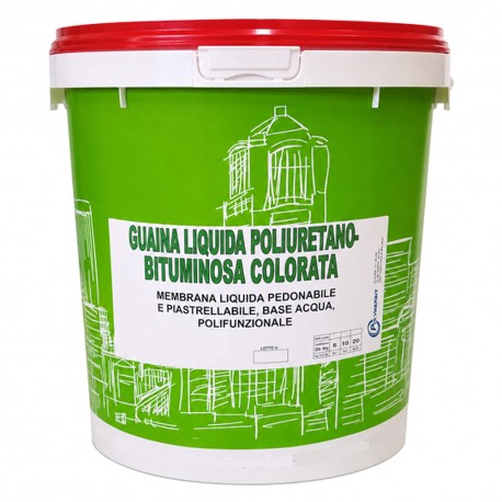 GUAINA LIQUIDA POLIURETANO BITUMINOSA COLORATA kg. 20 - grigia (PZ 1)