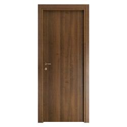 PORTA BATTENTE 'GINEVRA' cm 90 x 210 (98 x 214) - col. micro noce (PZ 1)