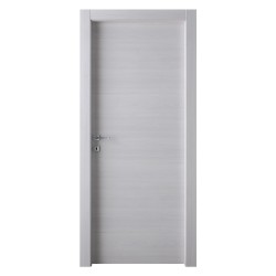 PORTA BATTENTE 'GINEVRA' cm 60 x 210 (68 x 214) - col. acero neve (PZ 1)