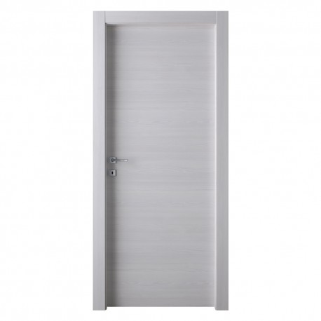 PORTA BATTENTE 'GINEVRA' cm 70 x 210 (78 x 214) - col. acero neve (PZ 1)