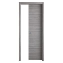 PORTA SCORREVOLE 'GINEVRA' cm 60 x 210 (68 x 214) - col. micro grigio (PZ 1)