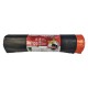 SACCO IN POLIETILENE cm. 95 x 120 - nero/arancio (CF 1)