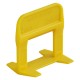 BASE LIVELLANTE CON FERITOIA PER CUNEO 'RLS EVO' H. mm 12 - fuga 2,0 mm - cf. 500 pz - col.giallo (CF 1)