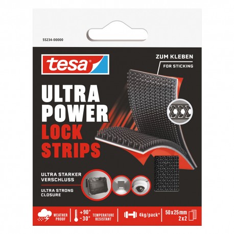 NASTRO ADESIVO 'ULTRA POWER LOCK' mm 25 x 5 cm - confezione da 2 strips (PZ 1)