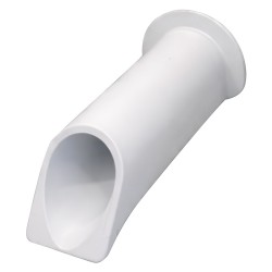GOCCIOLATOIO PER TERRAZZI cm 8 x 23 chiuso - col.bianco (PZ 1)