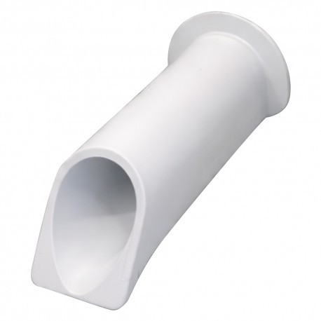 GOCCIOLATOIO PER TERRAZZI cm 8 x 23 chiuso - col.bianco (PZ 1)