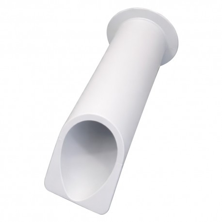 GOCCIOLATOIO PER TERRAZZI cm 8 x 30 chiuso - col.bianco (PZ 1)