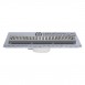 CANALETTA PER DOCCIA CON GRIGLIA cm 55 x 5,2 x 5 + 55 x 4,6 x 3,3 (PZ 1)