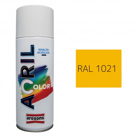 SMALTO SPRAY ACRILICO RAL 1021 - giallo chiaro (PZ 6)