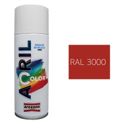 SMALTO SPRAY ACRILICO RAL 3000 - rosso fuoco (PZ 6)