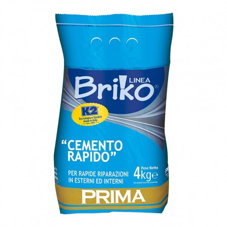CEMENTO RAPIDO IN POLVERE 'BRIKO K2' Kg. 4 - sacchetta (PZ 4)