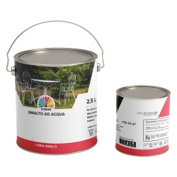 SMALTO ALL'ACQUA 'COLOREA' Lt. 0,750 bianco satinato (PZ 1)
