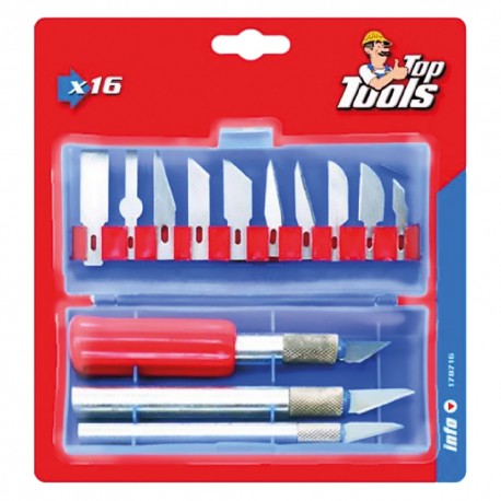 COLTELLI TAGLIABALSA set 3 pezzi - 16 lame (PZ 1)