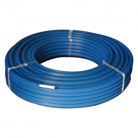 TUBO MULTISTRATO RIVESTITO PEXB/AL/PEXB Ã˜ 26 x 3 - rotolo 25 metri - BLU (RT 1)