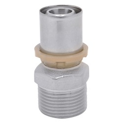 RACCORDO A PRESSARE DIRITTO 'ART. 402' 16 x 3/4 - maschio (PZ 10)