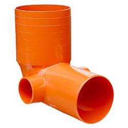 CURVA WC IN PVC Ã¸ 110 / 2 x 50 (PZ 1)