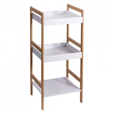 SCAFFALE PORTABIANCHERIA DA BAGNO cm 36 x 30 x h.80 - 3 ripiani (PZ 1)
