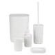 KIT ACCESSORI DA BAGNO 'PODDY' col. bianco (CF 1)