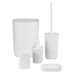 KIT ACCESSORI DA BAGNO 'PODDY' col. bianco (CF 1)