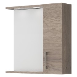 SPECCHIERA DA BAGNO PENSILE SINGOLO cm 58,4 x 15,1 x h.57,1 - noce americano (PZ 1)