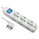 MULTIPRESA CON INTERRUTTORE 3 Schuko + 6 Bival.10/16A - 62002 (PZ 1)