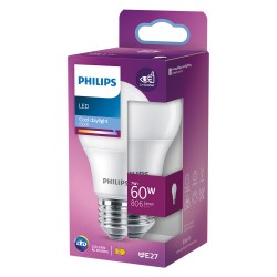 LAMPADA A LED 'GOCCIA' FREDD.6500K 7 W60W E27 - 806 lm (PZ 4)
