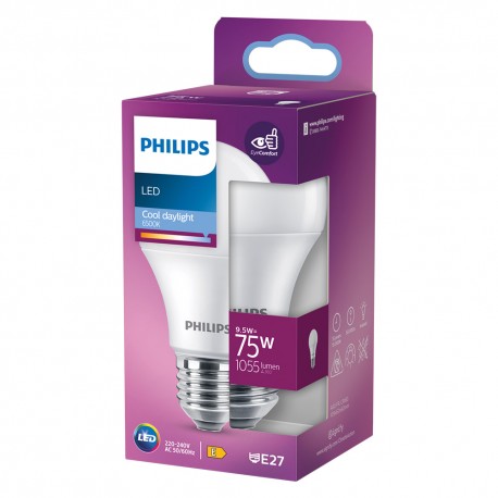LAMPADA A LED 'GOCCIA' FRED. 6500K 9,5 W75W E27 - 1055 lm (PZ 4)