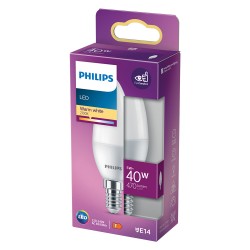 LAMPADA A LED 'OLIVA' CALDA 2700K 4,9 W40W E14 - 470 lm (PZ 4)