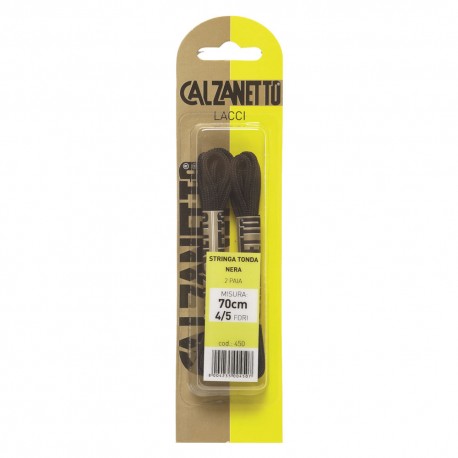 LACCI TONDI cm.70 neri - blister 2 paia (BL 1)