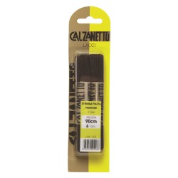 LACCI PIATTI cm.90 marroni - blister 2 paia (BL 1)