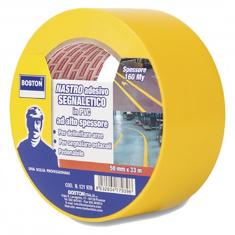 NASTRO SEGNALETICO ADESIVO giallo (RT 1)