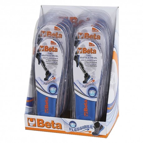 ESPOSITORE SOLETTE PER CALZATURE mis. 36/40 (2 cp) + 41/46 (8 cp) (CF 1)
