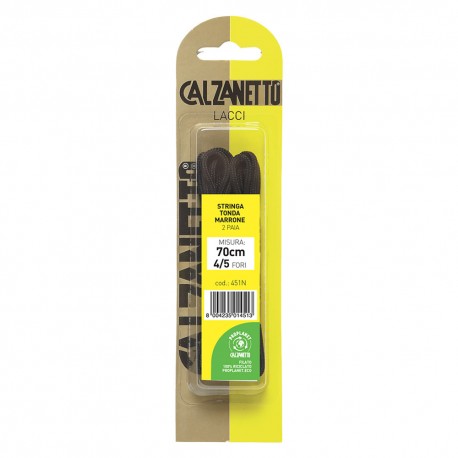 LACCI TONDI cm.70 marroni - blister 2 paia (BL 1)