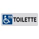 ETICHETTA SEGNALETICA TOILETTE DISABILI UOMO/DONNA (PZ 1)