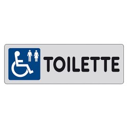 ETICHETTA SEGNALETICA TOILETTE DISABILI UOMO/DONNA (PZ 1)