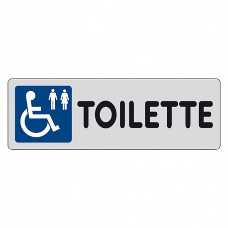 ETICHETTA SEGNALETICA TOILETTE DISABILI UOMO/DONNA (PZ 1)