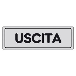 ETICHETTA SEGNALETICA USCITA (PZ 1)