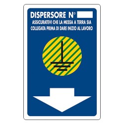 CARTELLO SEGNALETICA DISPERSORE N. (PZ 1)