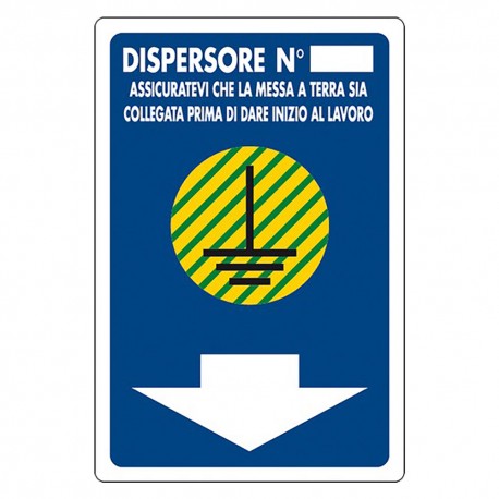 CARTELLO SEGNALETICA DISPERSORE N. (PZ 1)