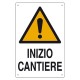CARTELLO 'INZIO CANTIERE' cm 60 x 40 (PZ 10)