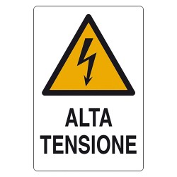 CARTELLO 'ALTA TENSIONE' cm 20 x 30 (PZ 1)