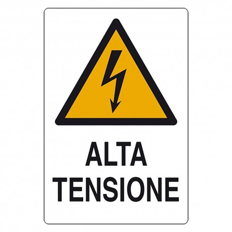 CARTELLO 'ALTA TENSIONE' cm 20 x 30 (PZ 1)