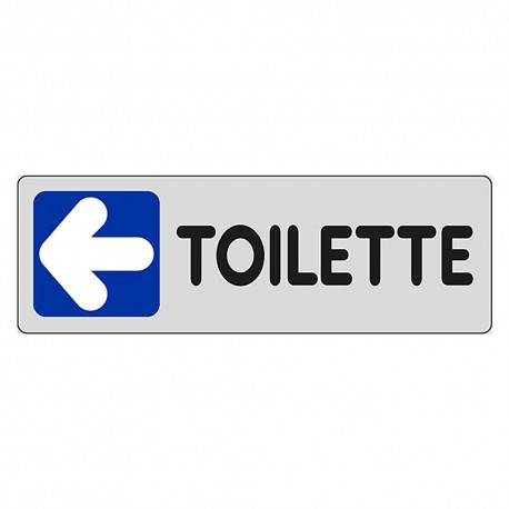 ETICHETTA SEGNALETICA TOILETTE A SINISTRA (PZ 10)