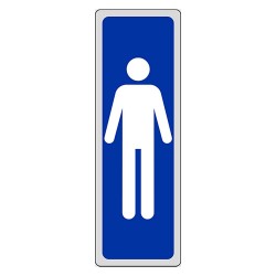 ETICHETTA SEGNALETICA WC UOMINI (PZ 10)
